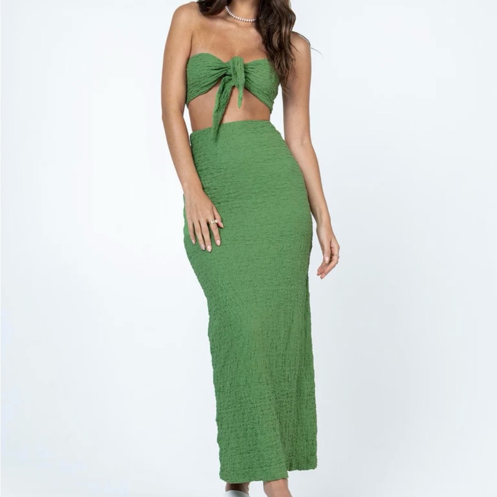 Princess Polly Green Cut-Out Maxi Dress